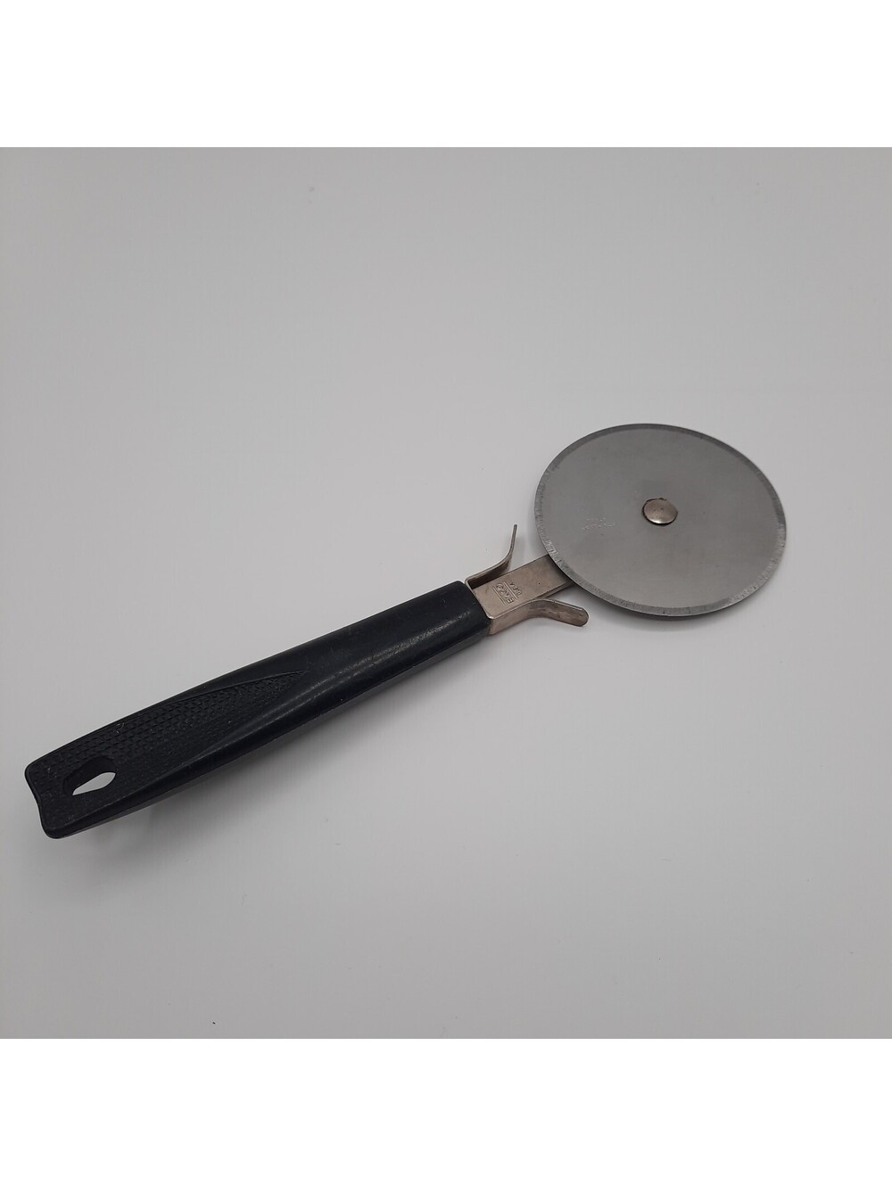 Vintage Ekco Pizza Cutter With Black Handle Stainless Steel USA Made